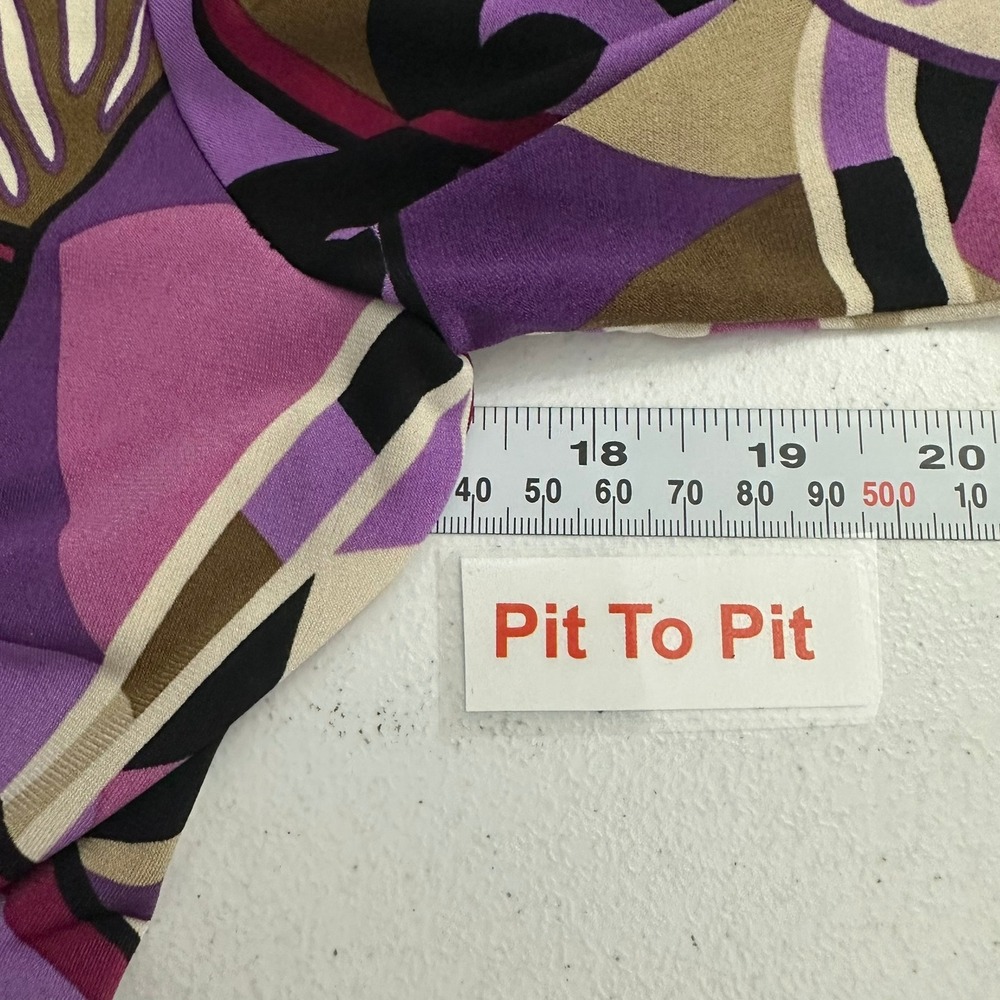 Rabbit Rabbit Rabbit‎ Womens Mod Retro Midi Dress Sz L Psychedelic Abstract Boho - Picture 6 of 8